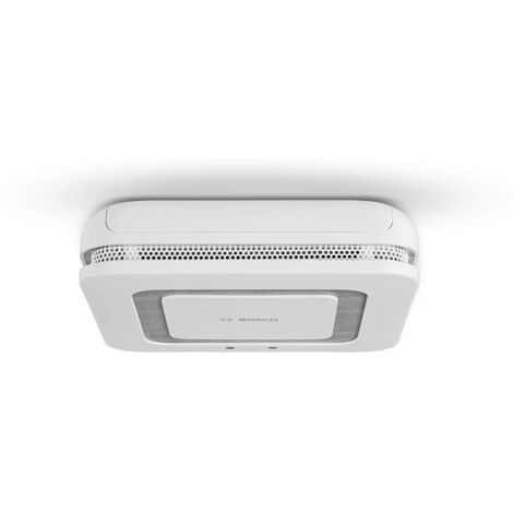 Bosch Smart Home 8750001213 Twinguard - Rilevatore di fumo con sistema di misurazione della qualità dell'aria, attacco app, in scatola di cartone, 1,5 V