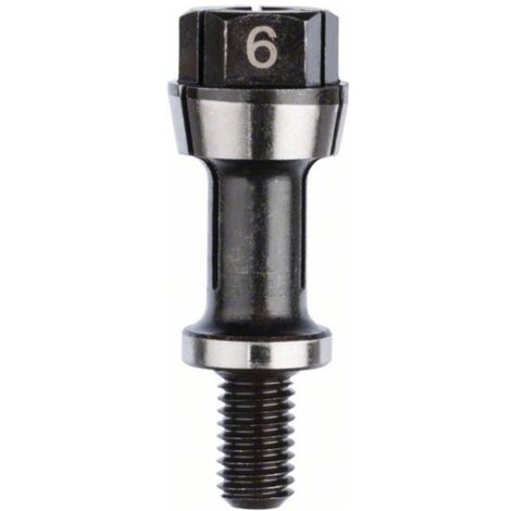 Bosch Spannzange mit Spannmutter, 6 mm, für Bosch-Geradschleifer, passend zu GGS 16