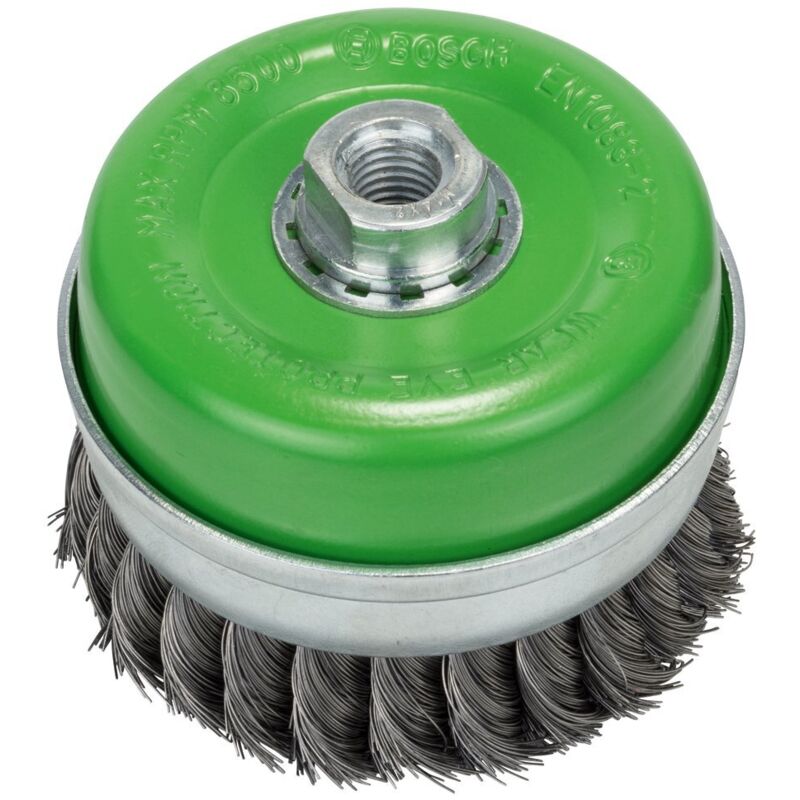 2 608 622 105 - Spazzola (a tazza), inossidabile - 100 mm, 0.35 mm, M14 (confezione de 1) - Bosch