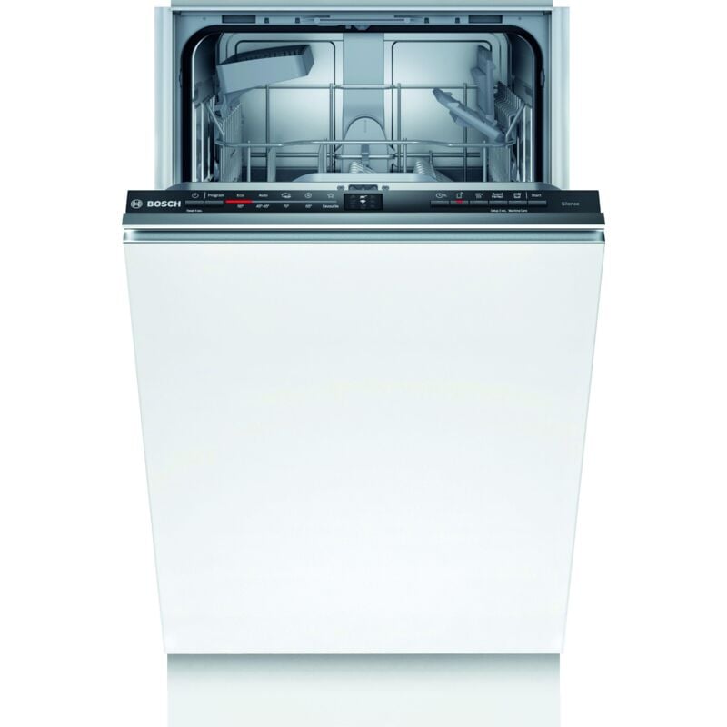 Bosch - Lavastoviglie SPV2IKX10E Serie 2, completamente integrata, f, 45 cm, 78 kWh/100 cicli, 9 mgd, Silence, InfoLight, asciugatura extra, cesto