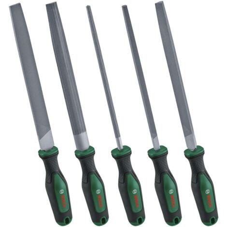 BOSCH Stahlfeilen-Set, 1600A02ZB0, 200 mm, 5-teilig