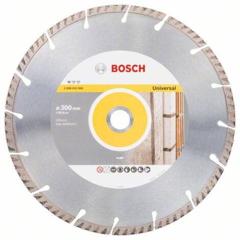 Bosch Standard Disco da Taglio Diamantato 300 mm Metallico