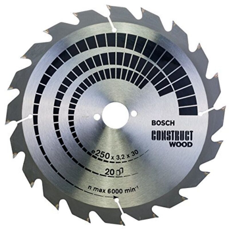 Lama circolare in legno PRO Construct, 250 x 3,2 x 30 mm