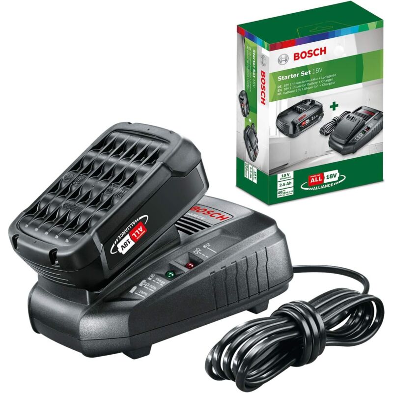 2.5Ah Batteria + Caricabatterie Set di avviamento