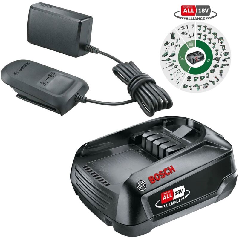Bosch - Starter Set 18V pba 1.5Ah Battery + AL1810CV Charger Kit - Power For All