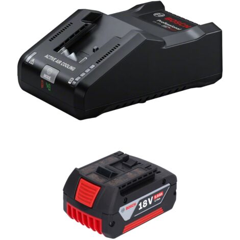 Bosch Starter Set 1x GBA 18 V / 5 Ah / 5000 mAh Li-Ion Akku ( 1600A002U5 ) + GAL 18V-160 Professional Ladegerät ( 1600A02T5G )