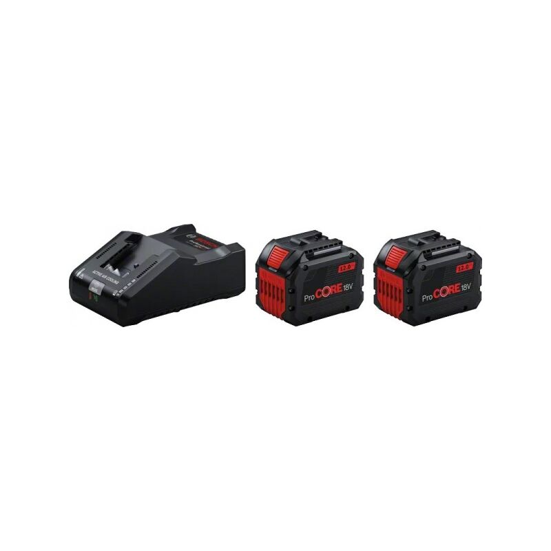 Set di avviamento Bosch 2 x ProCORE18V 12,0Ah + gal 18V-160