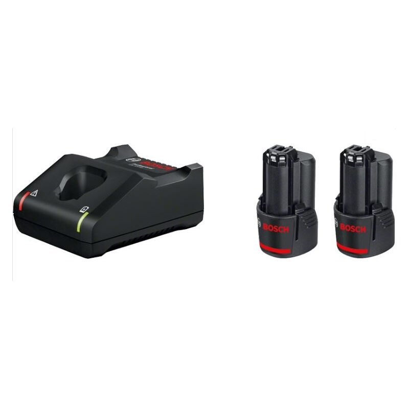 2 batterie gba 12V 2,0 Ah + caricabatterie gal 12V-40 bosch - 1600A019R8