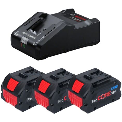 Bosch Starter Set mit 3x ProCORE 18 V 8,0 Ah Akku + GAL 18V-160 Ladegerät ( 0615A5004Y  )