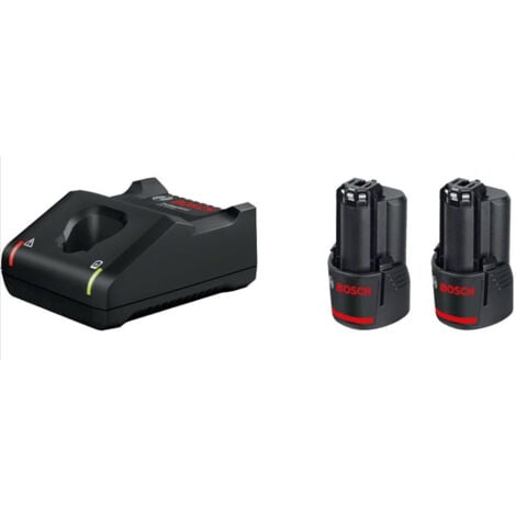 Bosch Starterset 12V GAL 12V-40 + 2x GBA 12V 2,0Ah Professional Li-Ionen Akkus