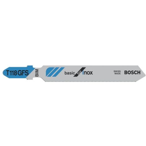 Bosch Stichsägeblatt Basic for Inox T 118 GFS 3er 2608636498