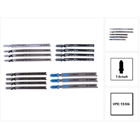 BOSCH Stichsägeblatt-Pack Multi Material 15tlg. 2607011438