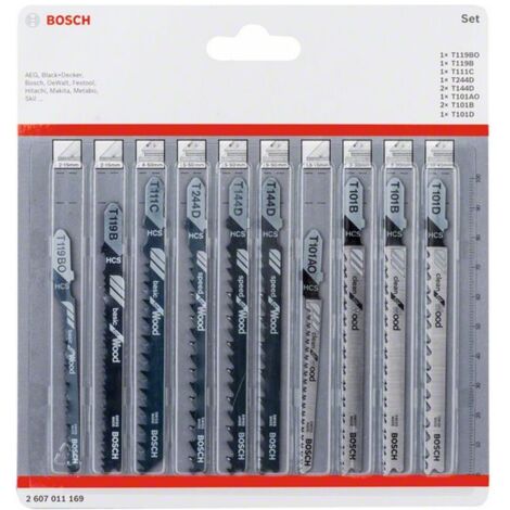 Dewalt Stichsaegeblaetter-Set 10-tlg XPC Sägeblatt-Satz DT2296-QZ