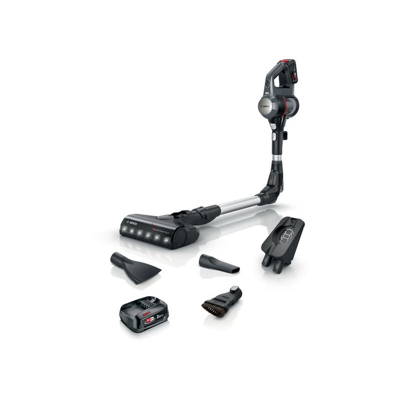 Bosch - bbs712a scopa elettrica per pavimenti e senza sacco 0,3 l nero, acciaio inox