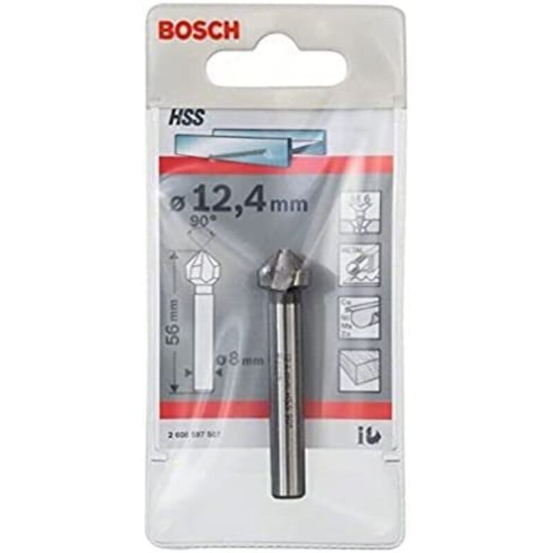 PRO Soft Metal HSS Vite a svasare, 12,4 x 56 mm, M6