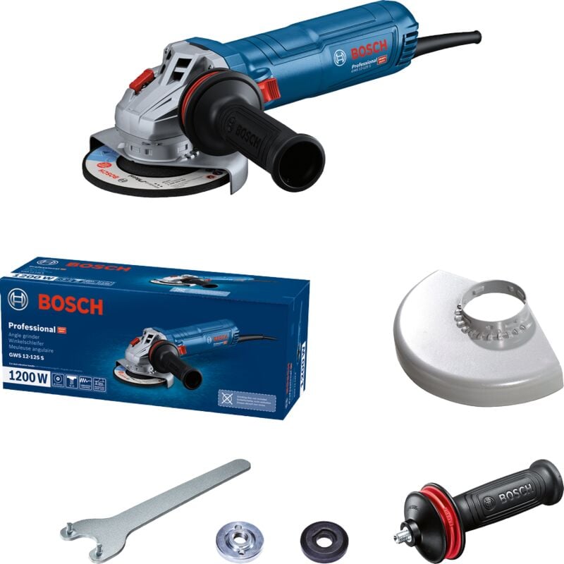 Bosch - Smerigliatrice angolare gws 12-125 s, 125 mm, 1200 watt in scatola