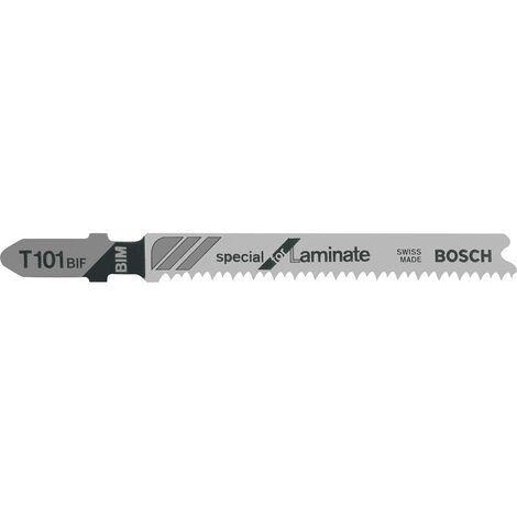Bosch Accessories  2608636431 Lama per seghetto alternativo T 101 BIF - Special for Laminate 5 pz.