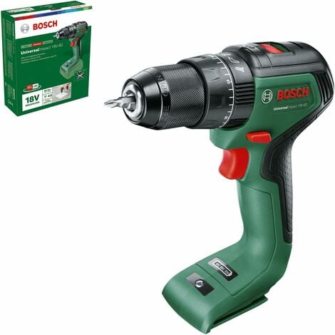Bosch taladro percutor UniversalImpact 18V-60 (sin batería, sistema de 18 V, Ø de taladro en madera 35 mm)
