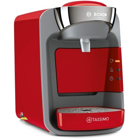 Bosch Cafetière à dosette Happy TAS1003 rouge + 4 packs de T-Discs