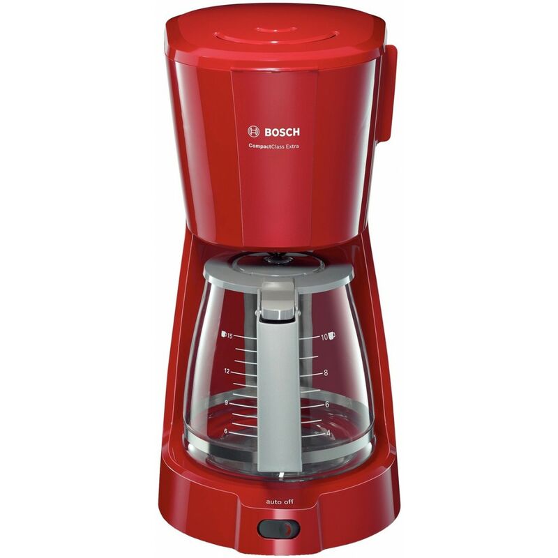 Bosch - Hogar Tka3A034 Cafetera De Goteo, Capacidad Para 10 Tazas, 1,25 Litros, Color Rojo, 1100 W, Cups, Plástico En Oferta Bosch - Tka3A034 Cafetera Eléctrica De Filtro 1.25 L