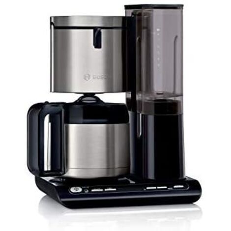 Cafetière Siphon En Verre Rétro - Machine à Café à Piston Sous Vide - 4 Tasses/400ml - Base Bois Et Lampe Alcool - Style Belge (Doré) - 10