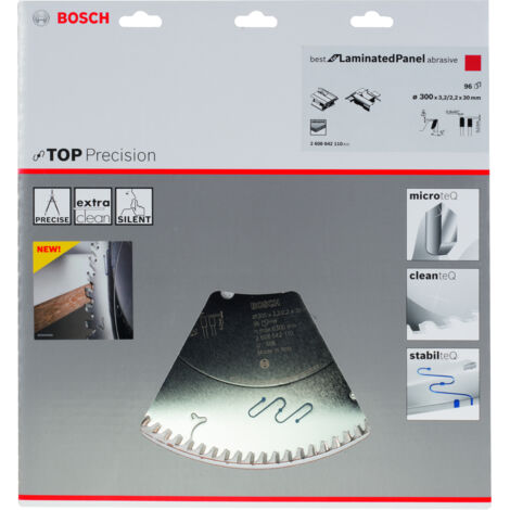 Bosch Top Precision hoja sierra circular 300 mm 96 dientes