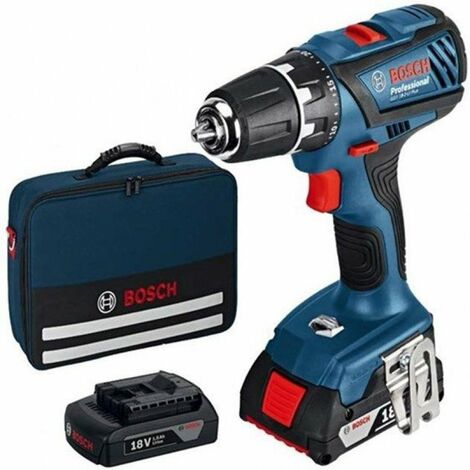 BOSCH TRAPANO AVVITATORE A BATTERIA LITIO GSR 18-2-LI 2 BATTERIE 18 V VOLT PROF