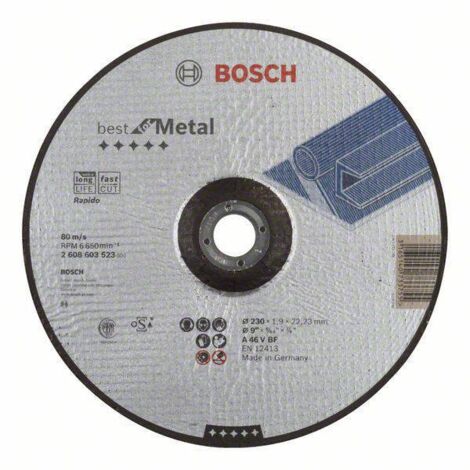 Bosch Trennscheibe  gekröpft Best  for Metal  Rapido A  46 V  BF 230  mm 22,23  mm 1,9  mm 2608603523