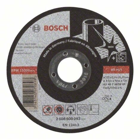 Bosch Trennscheibe gerade Expert for Inox AS 46 T INOX BF 115 mm 2 mm 25 Stk