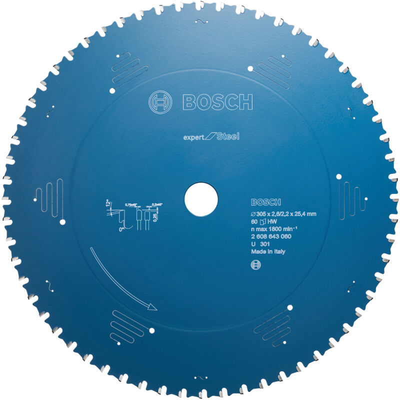 Bosch Sägeblatt, Expert for Steel, 210X30X2,0mm Z48