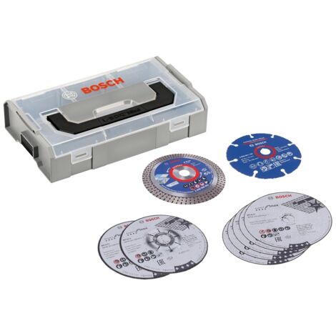 Bosch Trennscheibenset für GWS 12V Winkelschleifer 9tlg + Mini L-BOXX 06159975VC
