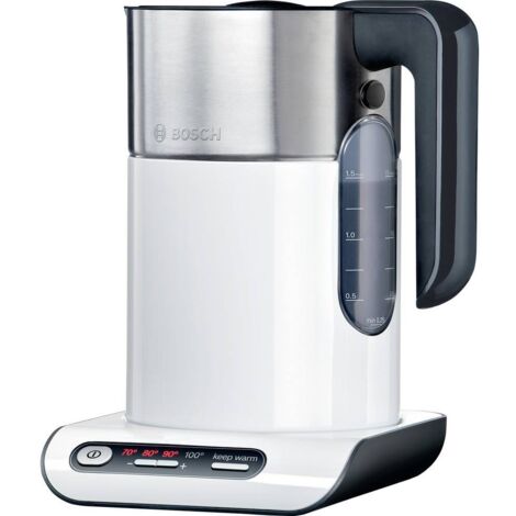 Bosch TWK8611P Bollitore Elettrico 1,5Lt 2400 W Antracite-Acciaio Inossidabile-Bianco