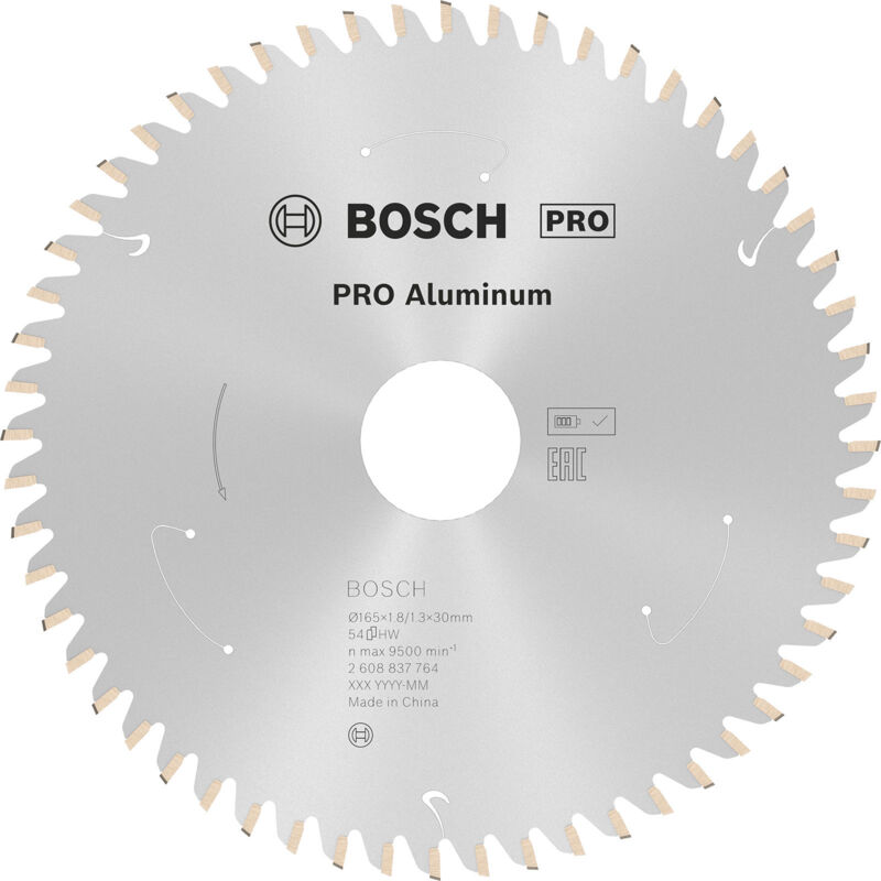 Bosch - Lame pro Aluminium cordless pour scies circulaires 165 x 1,8 x 30 mm - 2608837764