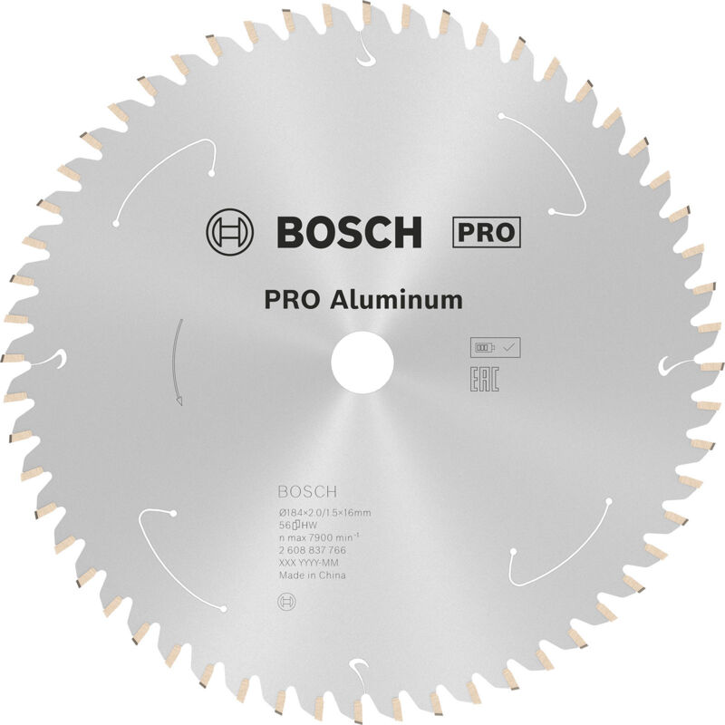 Bosch - Lame pro Aluminium cordless pour scies circulaires 184 x 2 x 16 mm - 2608837766