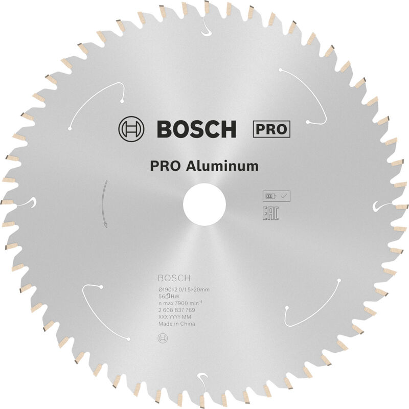 Bosch - Lame pro Aluminium cordless pour scies circulaires 190 x 2 x 20 mm - 2608837769