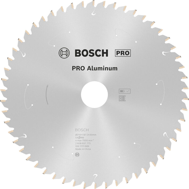 Bosch - Lame pro Aluminium cordless pour scies circulaires 210 x 1,9 x 30 mm - 2608837773