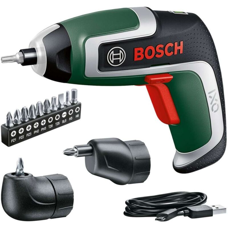 Bosch - Utensili - Avvitatore a batteria 3,6V con accessori, cavo usb 06039E0021