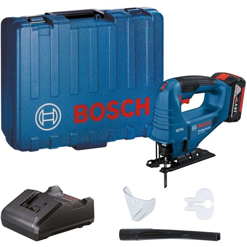 Utensili - Seghetto alternativo a batteria 12V, 2x batterie da 4,0 Ah, caricabatterie 06015B7022 - Bosch