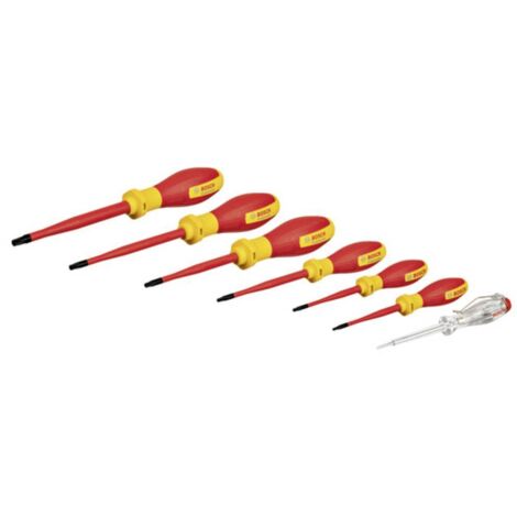 Bosch Utensili - Set 7 pezzi di cacciaviti isolati TORX con tester 1600A02NF8