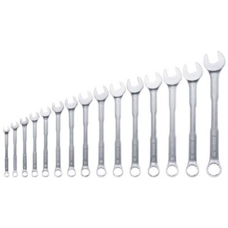 Bosch Utensili - Set di chiavi ad anello a cricchetto da 15 pezzi 1600A02Z9E