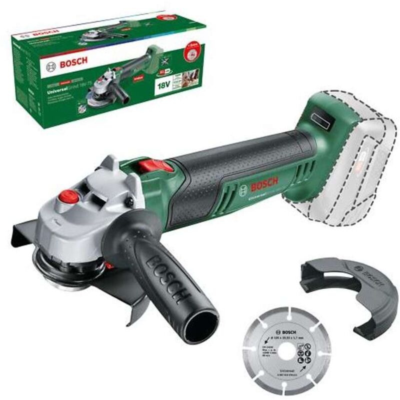 Utensili - Smerigliatrice angolare a batteria 18V 125 mm, senza batteria e caricabatterie 06033E5002 - Bosch