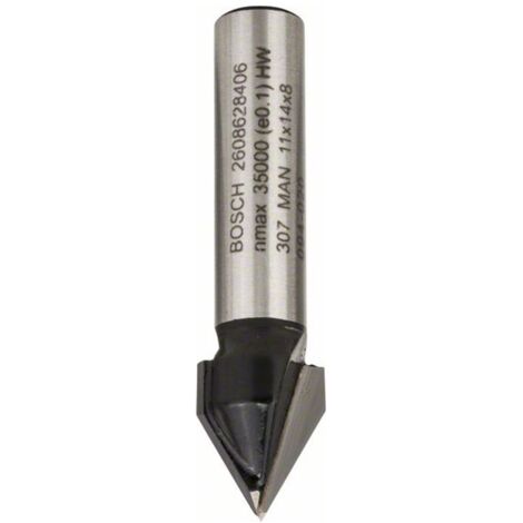 Bosch V-Nutfräser Standard for Wood 8 mm D1 11 mm L 14 mm G 45 mm 60° - 2608628406