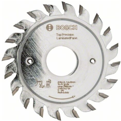 Bosch Vorritzblatt Top Precision Best for Laminated Panel, 80 x 20 x 2,8 - 3,6 mm