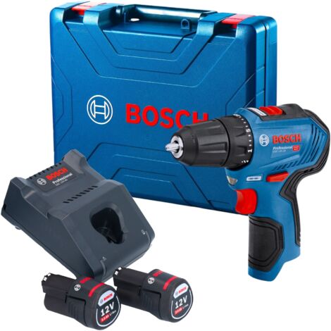 Bosch Werkzeug - 12V Akku-Bohrschrauber, 2x 2,0 Ah Li-Ion Akku, Ladegerät 06019G9000