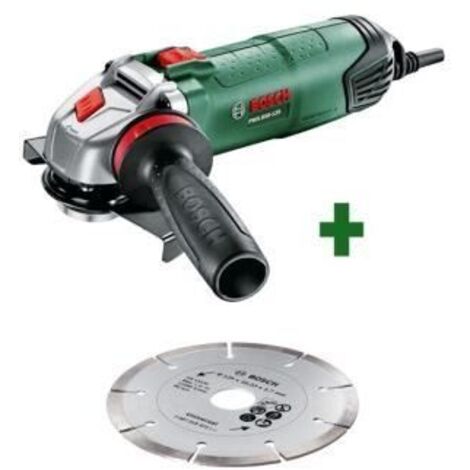 Bosch Winkelschleifer PWS 850-125 mit Diamanttrennscheibe 06033A270C