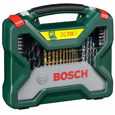 Bosch X-Line Titanium-Bohrer und Schrauber Set, 70-teilig Bohrer Fräsbohrer Bits