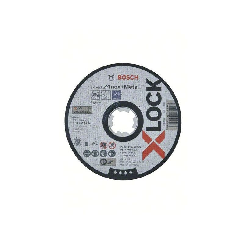 Bosch 125 X 1MM X-Lock Expert for Inox + Metal Flat Cutting Disc