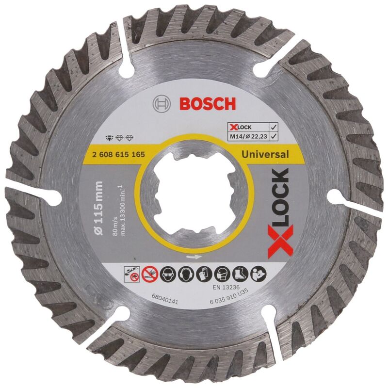 Bosch - xlock Pro Universal Grinder Diamond Blade High Speed 4.5'' 115mm x 22mm