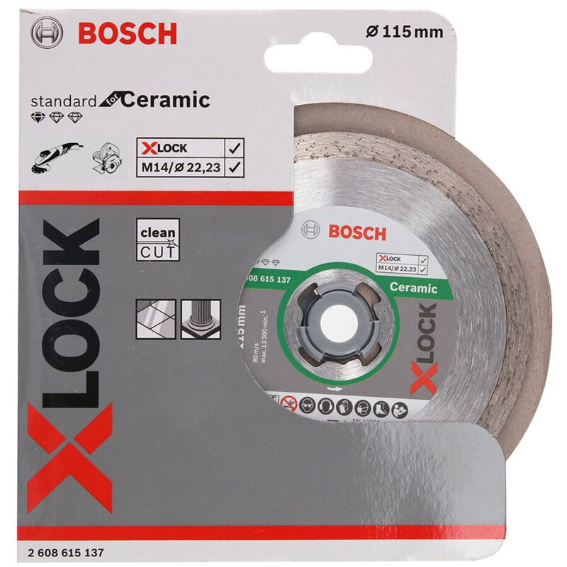 Bosch X-Lock Standard for Ceramic Diamond Cutting Disc 115 x 22.23mm