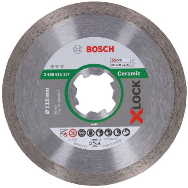 Bosch X-Lock Standard for Ceramic Diamond Cutting Disc 115 x 22.23mm